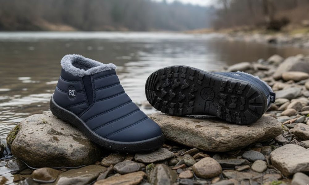 Winter boot features detailed view