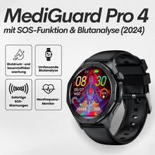 Lade das Bild in den Galerie-Viewer, MediGuard Pro 4 mit SOS-Funktion inkl. Sturzerkennung &amp; zertifizierte Blutzuckermessung (2025) - Original
